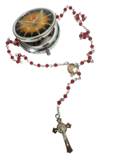 Load image into Gallery viewer, Holy Spirit Rosary in Metal Case