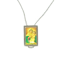 Load image into Gallery viewer, Chain with the Virgin of Schoenstatt and the Sacred Heart of Jesus.
