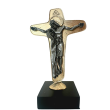 Load image into Gallery viewer, Unity Cross in Metal – Gold &amp; Silver Finish
