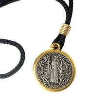 Load image into Gallery viewer, Cord with the image of Saint Benedict.
