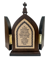 Load image into Gallery viewer, Mother Thrice Admirable of Schoenstatt Wooden Shrine with Doors
