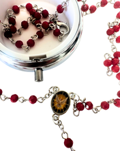 Load image into Gallery viewer, Holy Spirit Rosary in Metal Case

