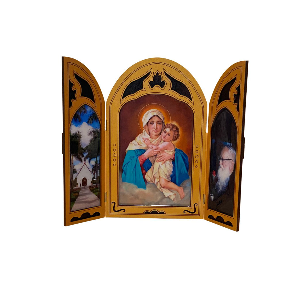 Our Lady of Schoenstatt Frame with Schoenstatt Symbols – Schoenstatt Store