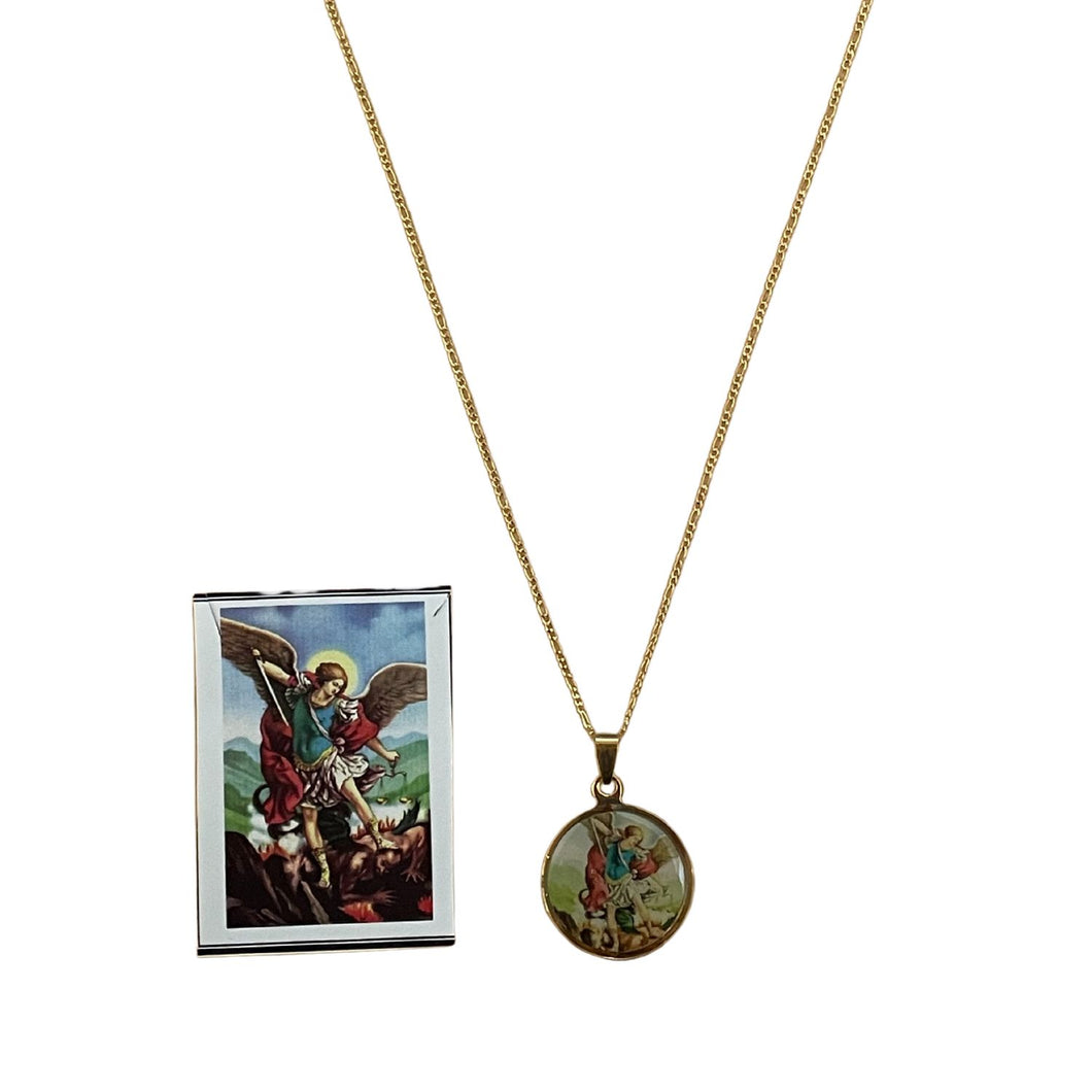 Necklace with San Miguel Arcangel