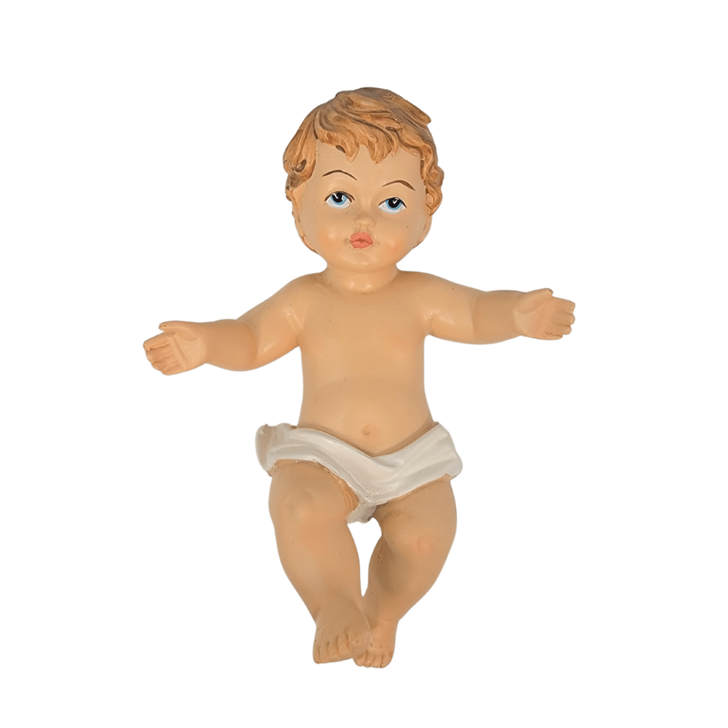 Baby Jesus Plaster Figure. Size 7 x 5 in.