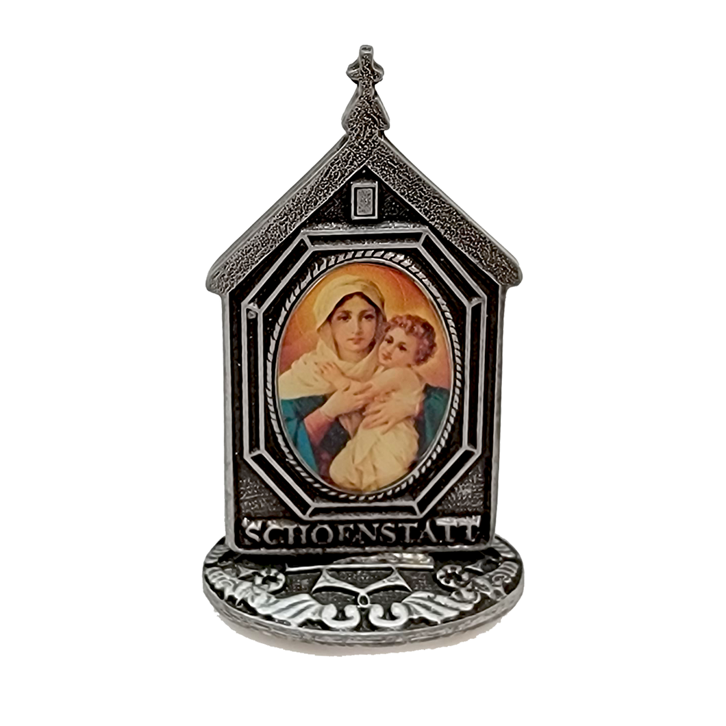 Our Lady of Schoenstatt in Metal and Resin. Sanctuary Image