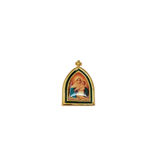 Load image into Gallery viewer, Religious Pin with Schoenstatt Movement Symbols
