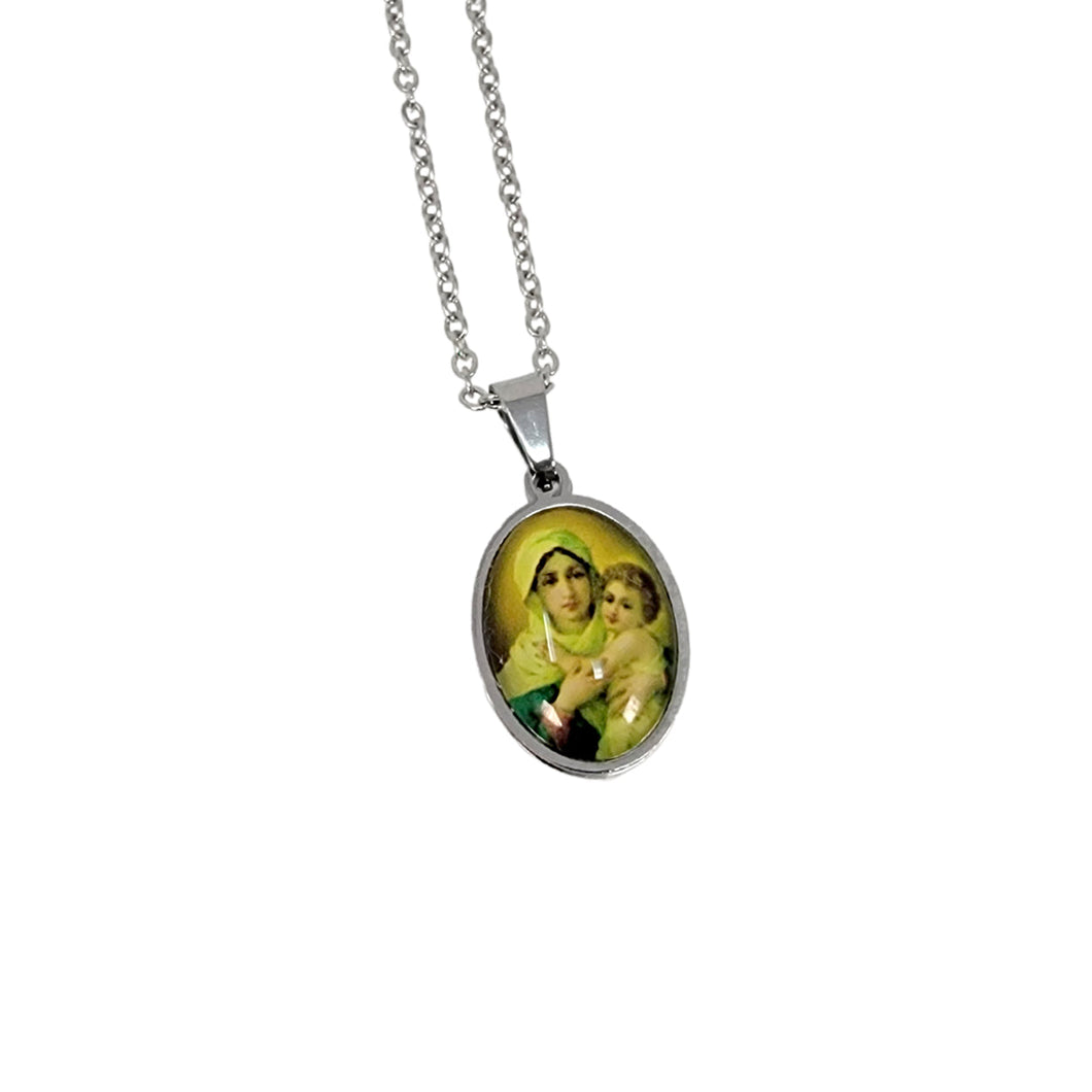 Religious Inspirational Necklace with Schoenstatt Holy Symbols