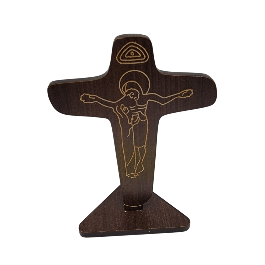 Wood Unity Cross With Removable Base