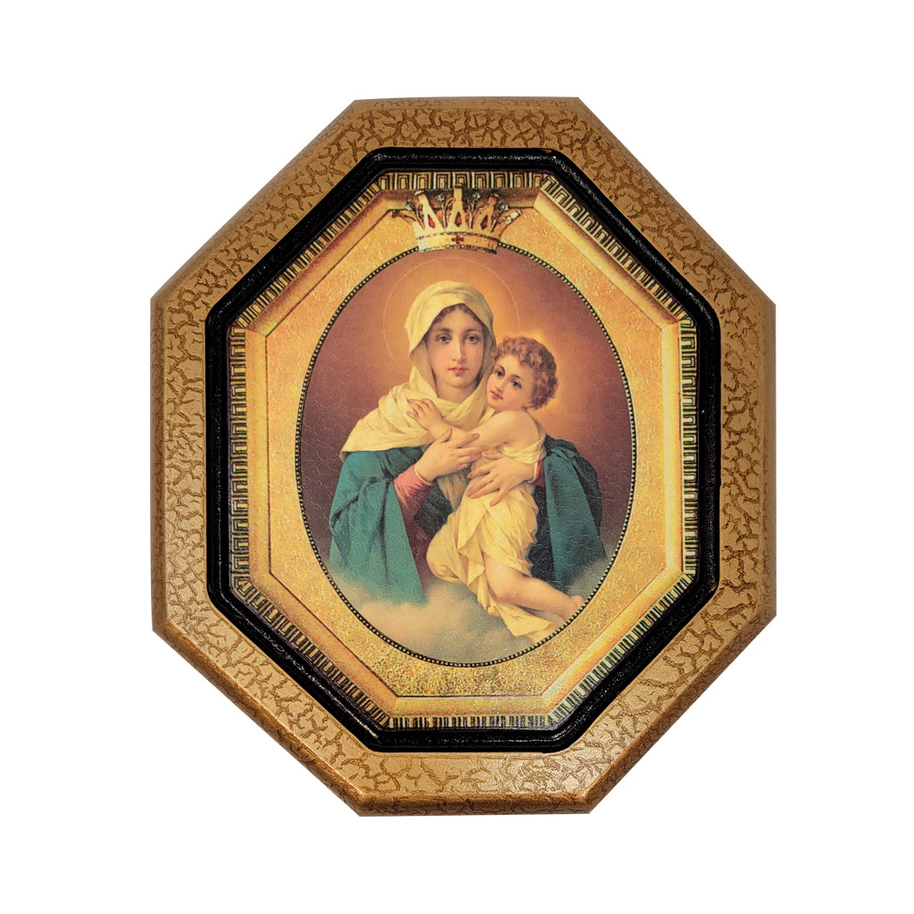 Wall-mount framed printed portrait of Our Lady of Schoenstatt 9