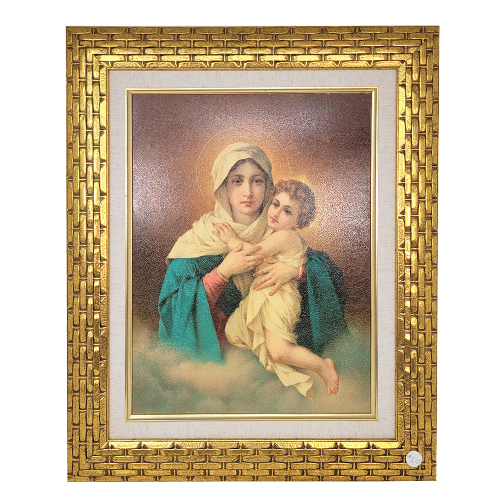 Wall-mount Framed Printed Portrait of Our Lady of Schoenstatt  - 21