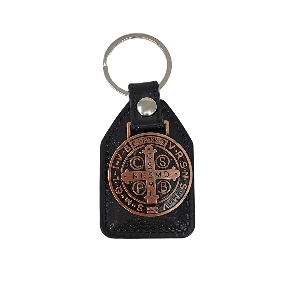 Catholic Leather Keychain