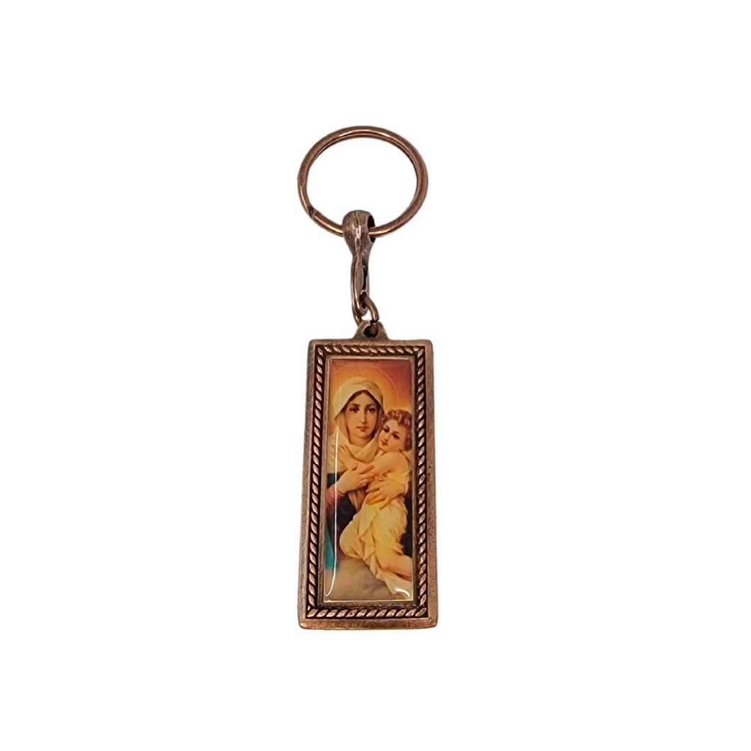 Religious Keychain with Schoenstatt Movement Symbols