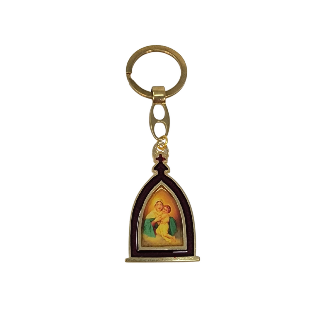 Religious Keychain with Schoenstatt Movement Symbols