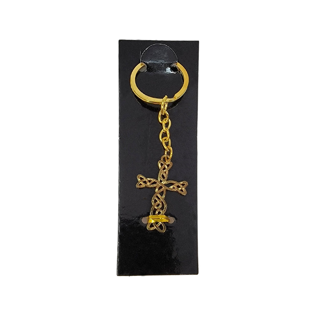 Golden Cross Keychain