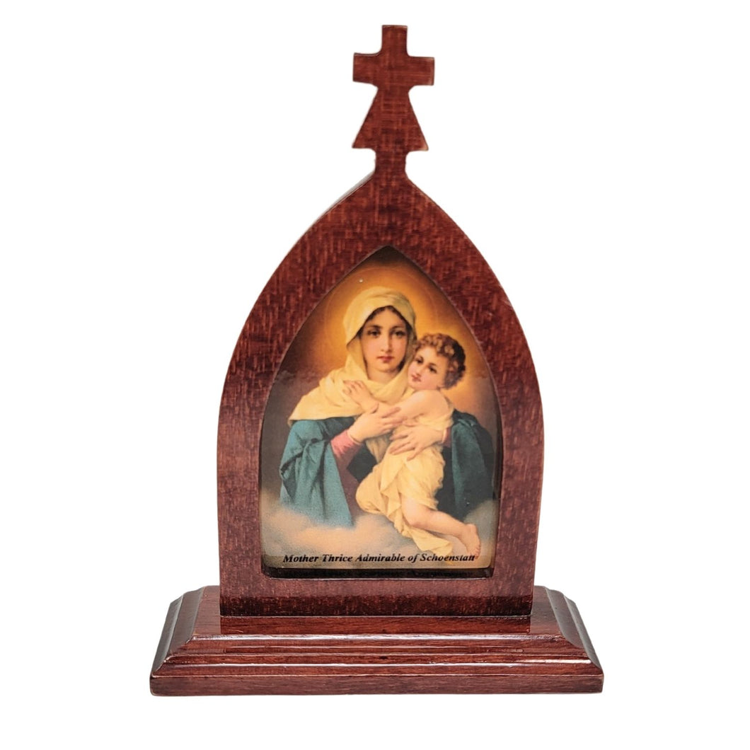 Mother Thrice Admirable, Queen and Victress of Schoenstatt Sanctuary. Size: 7x5 inch.
