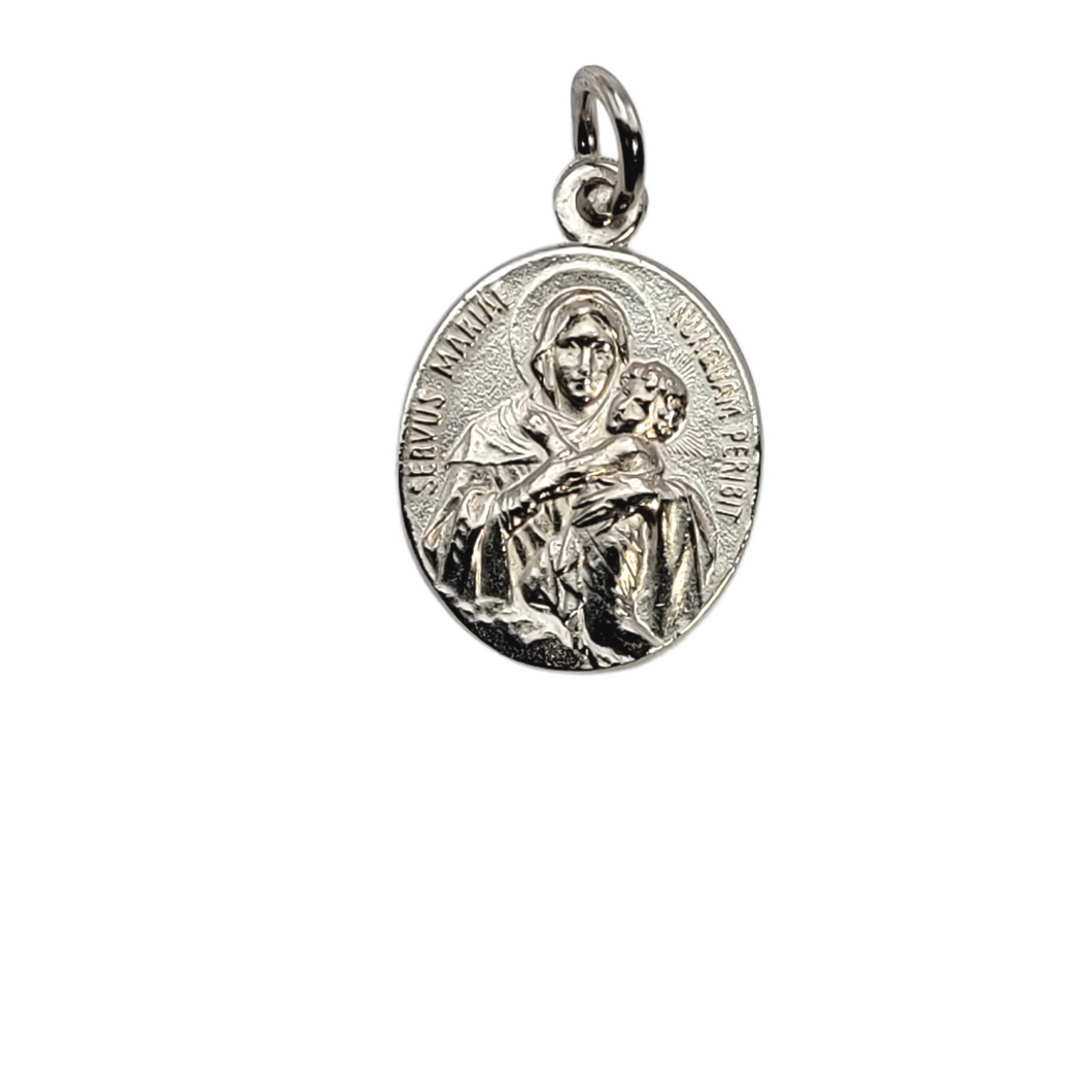 Oval Medal with Our Lady of Schoenstatt Image