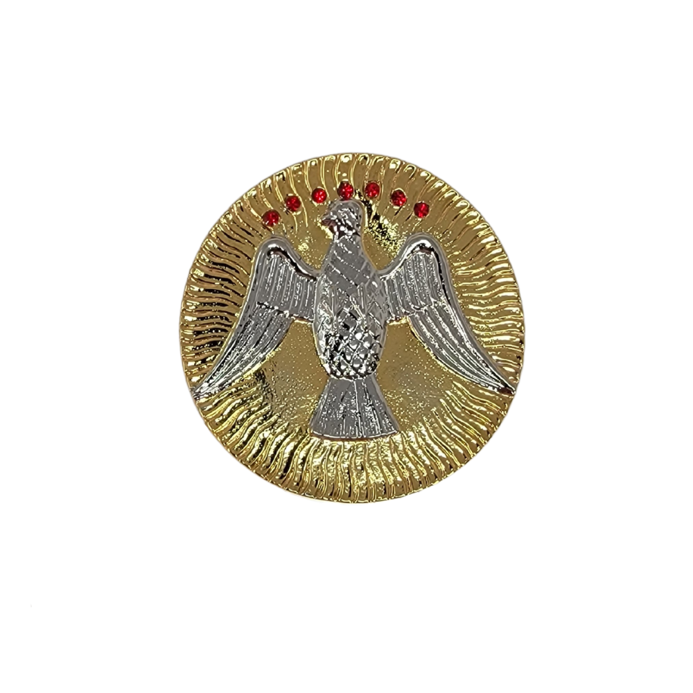 Holy Spirit Plate / Espiritu Santo Size: 2.5 inch. diameter