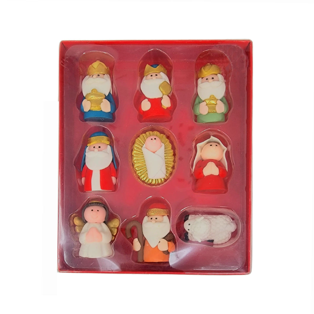 Miniature Christmas Nativity Figure Set